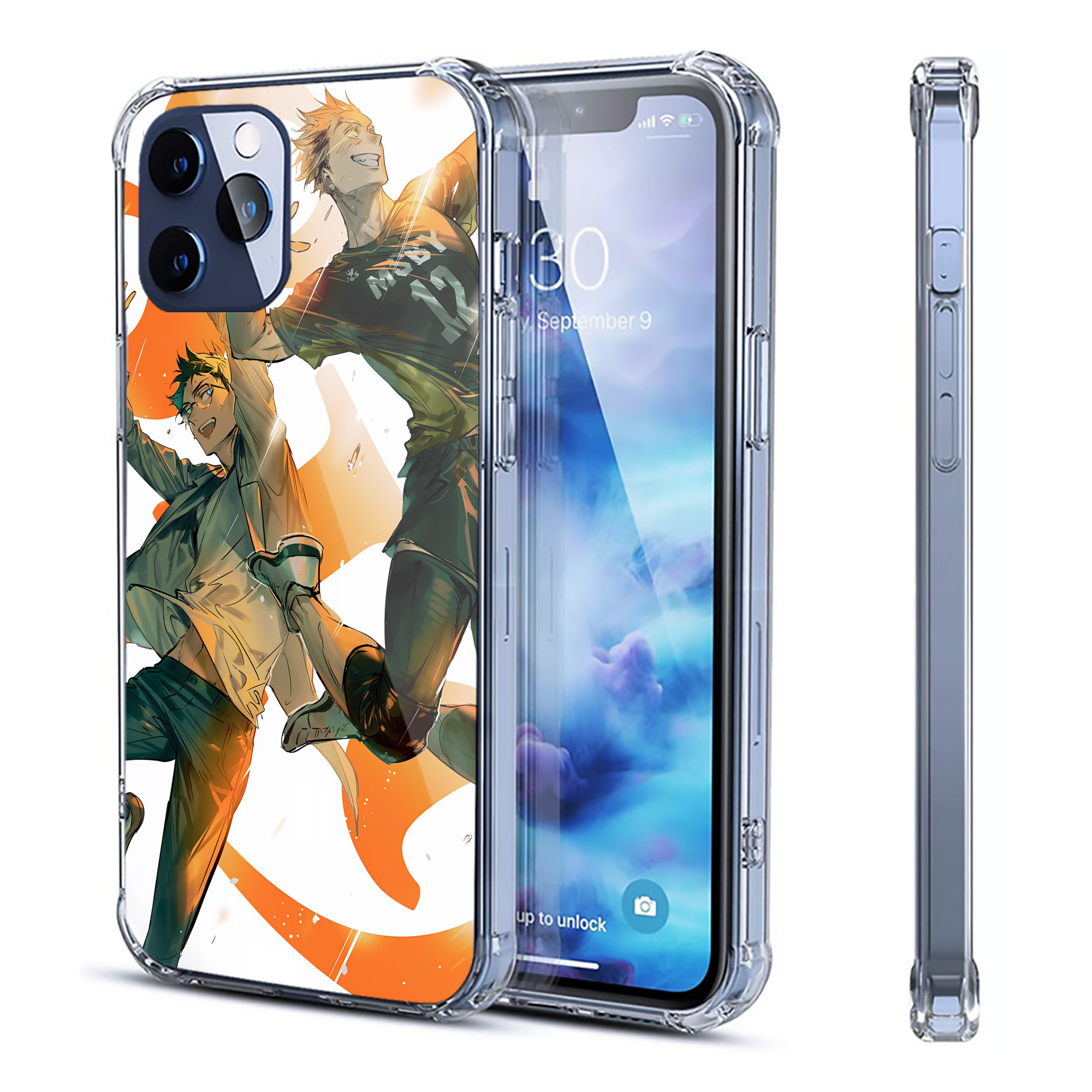 （画像用） ハイキュー!! Haikyu!! 【iPhone 12シリーズ対応】透明スマホケース（クリアソフトケース）
